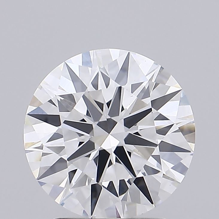 2.05 Carat Round Lab Diamond with  Cut Diamond in 14KT  view 1

