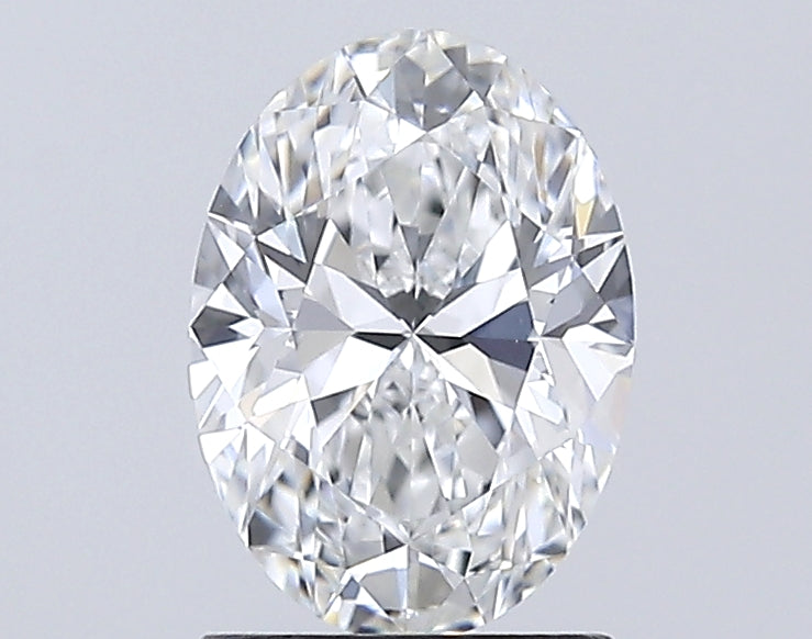 1.5 Carat Oval Lab Diamond with  Cut Diamond in 14KT  view 1
