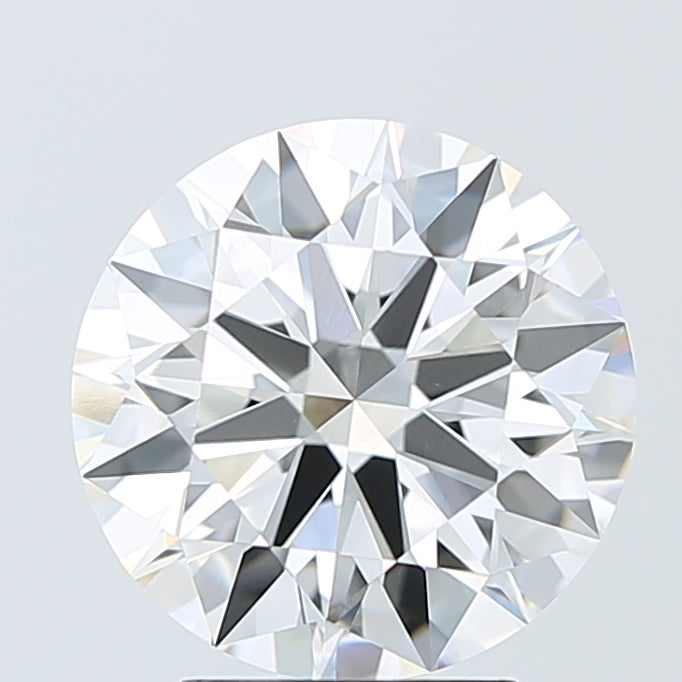 3.51 Carat Round Lab Diamond with  Cut Diamond in 14KT  view 1
