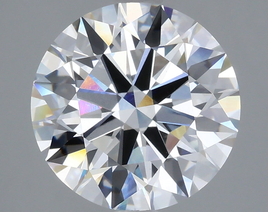 3.33 Carat Round Lab Diamond with  Cut Diamond in 14KT  view 1
