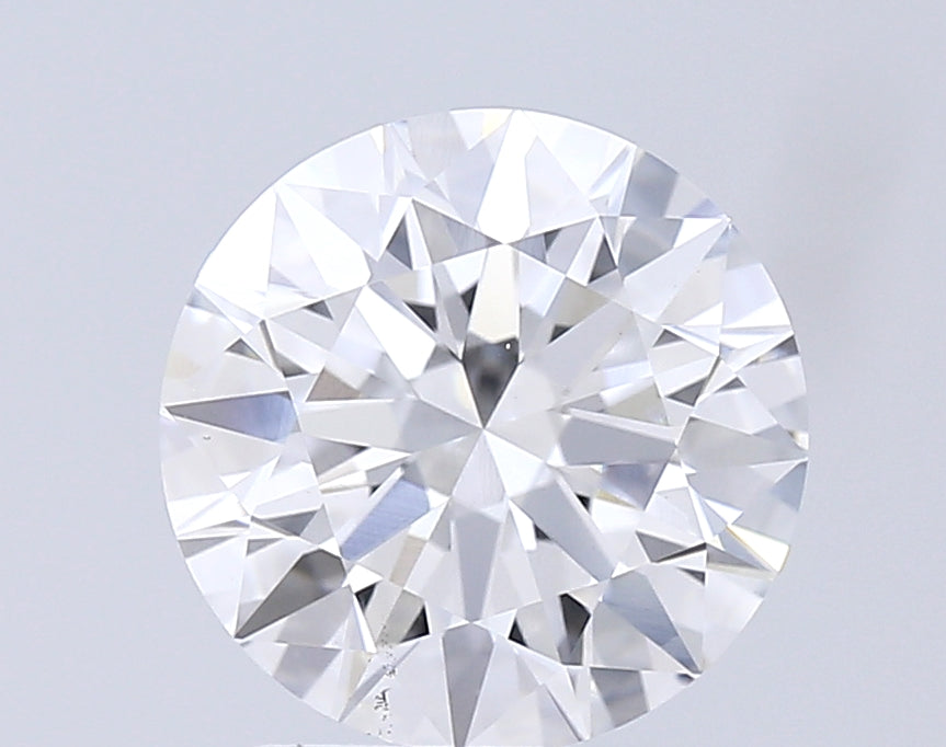 2.5 Carat Round Lab Diamond with  Cut Diamond in 14KT  view 1
