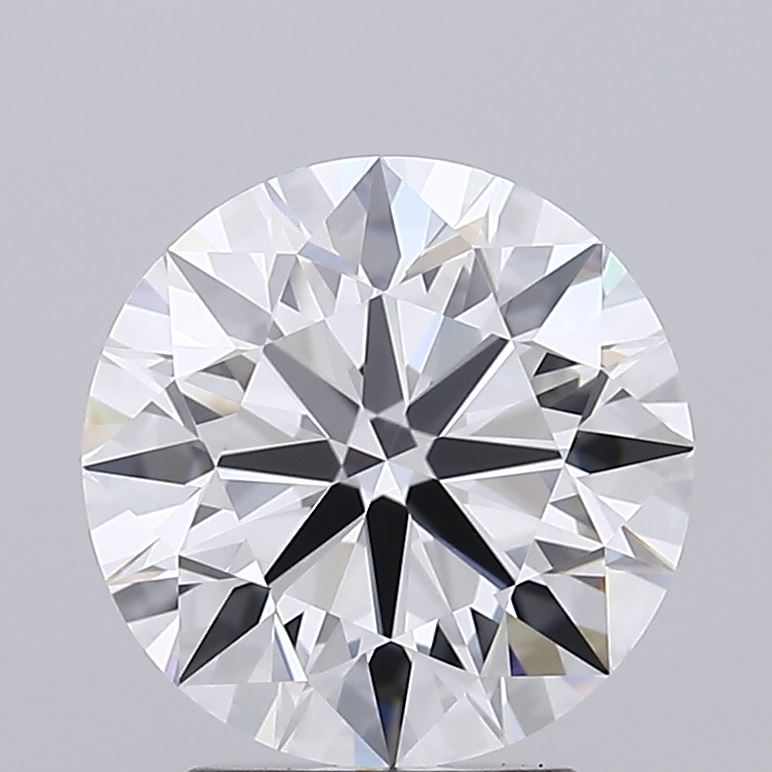 2.59 Carat Round Lab Diamond with  Cut Diamond in 14KT  view 1
