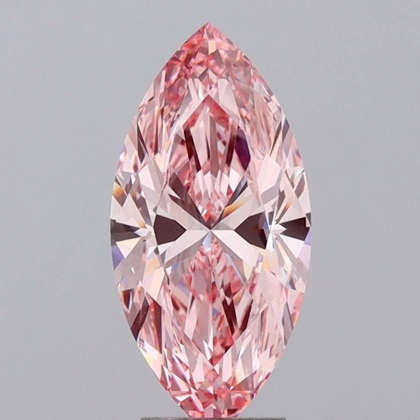 4.0 Carat Marquise Lab Diamond with  Cut Diamond in 14KT  view 1
