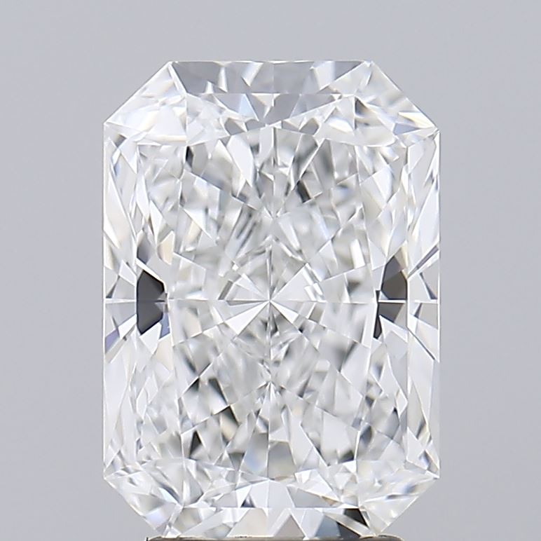 3.03 Carat Radiant Lab Diamond with  Cut Diamond in 14KT  view 1
