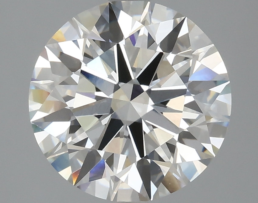 3.64 Carat Round Lab Diamond with  Cut Diamond in 14KT  view 1
