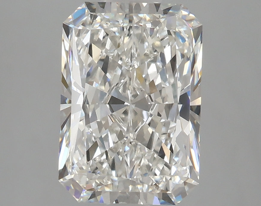 2.92 Carat Radiant Lab Diamond with  Cut Diamond in 14KT  view 1
