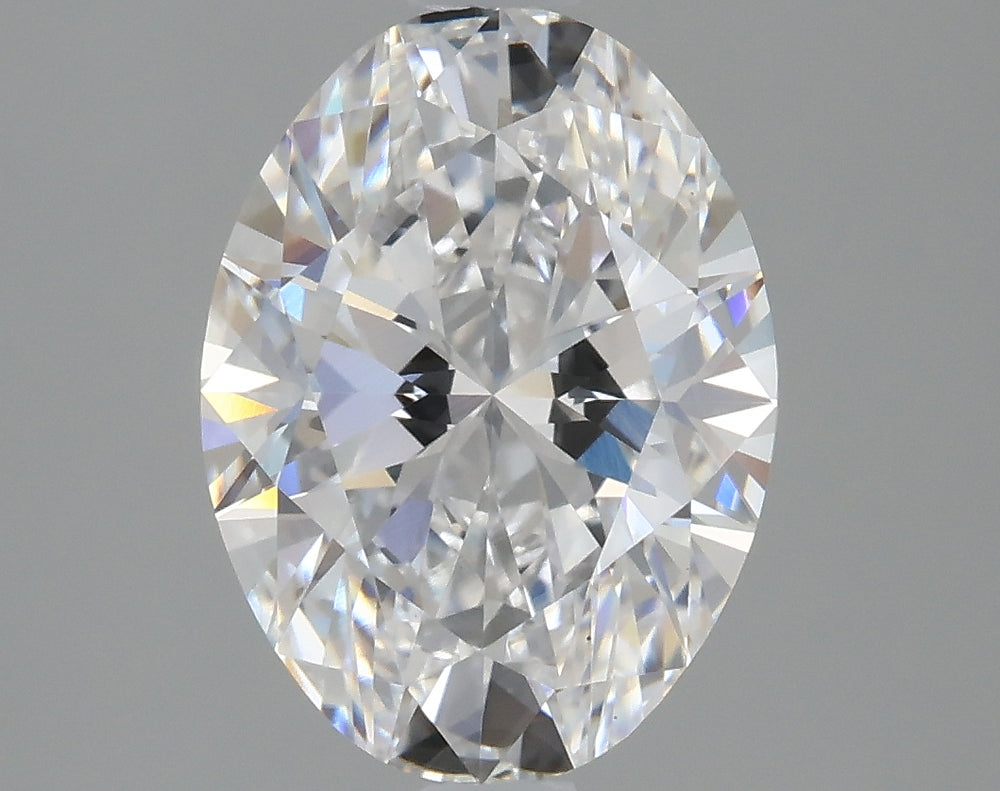 2.39 Carat Oval Lab Diamond with  Cut Diamond in 14KT  view 1

