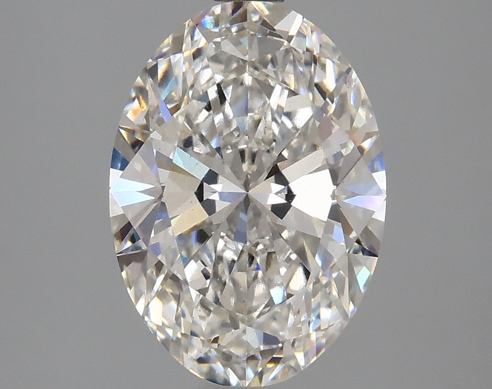 2.73 Carat Oval Lab Diamond with  Cut Diamond in 14KT  view 1
