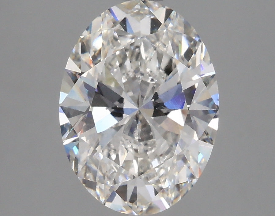 2.36 Carat Oval Lab Diamond with  Cut Diamond in 14KT  view 1
