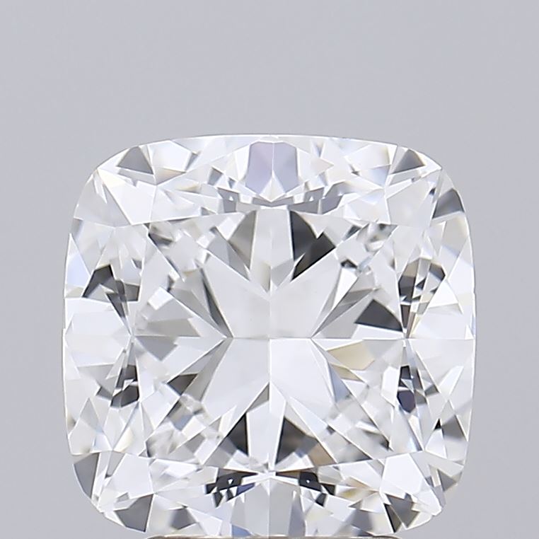 3.52 Carat Cushion Lab Diamond with  Cut Diamond in 14KT  view 1
