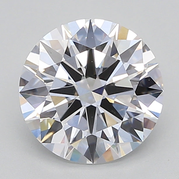 2.35 Carat Round Lab Diamond with  Cut Diamond in 14KT  view 1
