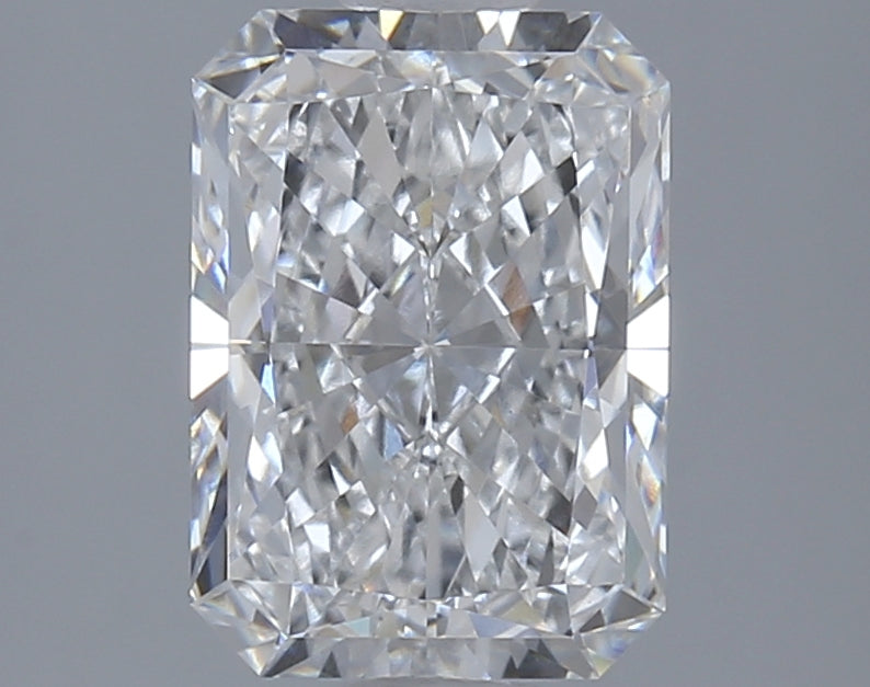 2.45 Carat Radiant Lab Diamond with  Cut Diamond in 14KT  view 1
