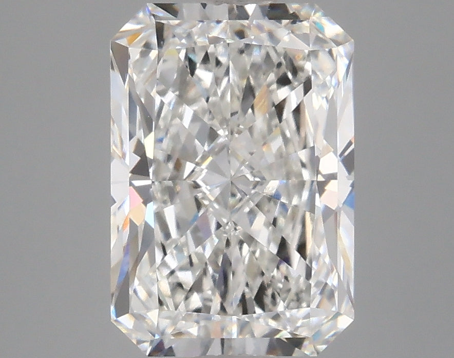2.95 Carat Radiant Lab Diamond with  Cut Diamond in 14KT  view 1
