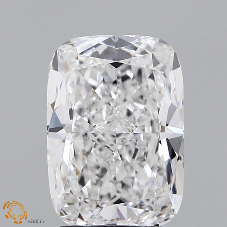 2.28 Carat Cushion Lab Diamond with  Cut Diamond in 14KT  view 1
