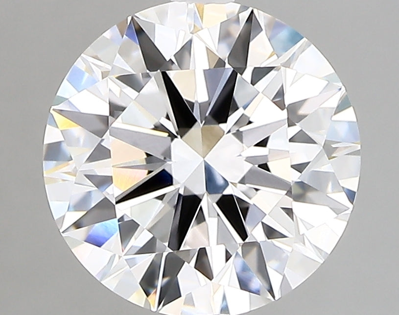 3.0 Carat Round Lab Diamond with  Cut Diamond in 14KT  view 1
