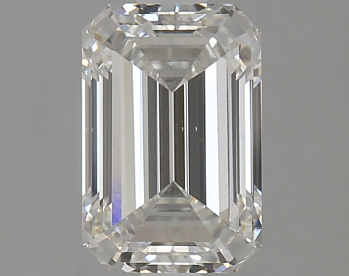 2.26 Carat Emerald Lab Diamond with  Cut Diamond in 14KT  view 1
