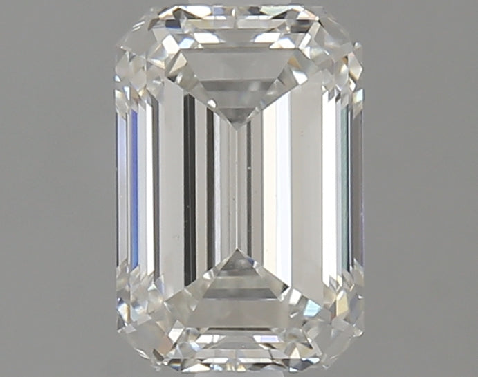 2.03 Carat Emerald Lab Diamond with  Cut Diamond in 14KT  view 1
