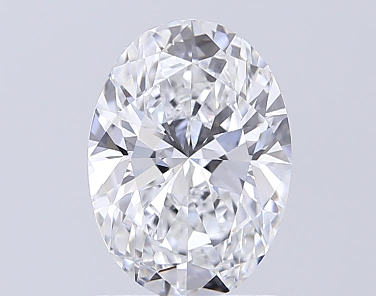 1.5 Carat Oval Lab Diamond with  Cut Diamond in 14KT  view 1
