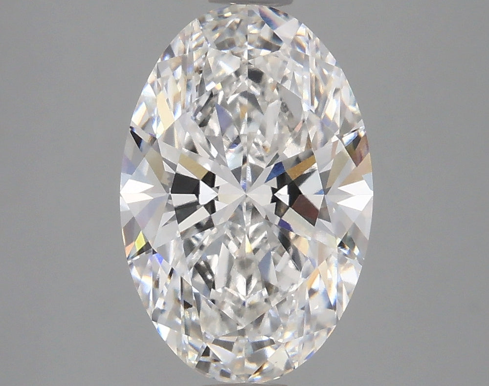 2.91 Carat Oval Lab Diamond with  Cut Diamond in 14KT  view 1
