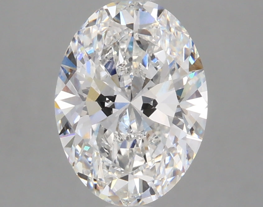2.0 Carat Oval Lab Diamond with  Cut Diamond in 14KT  view 1
