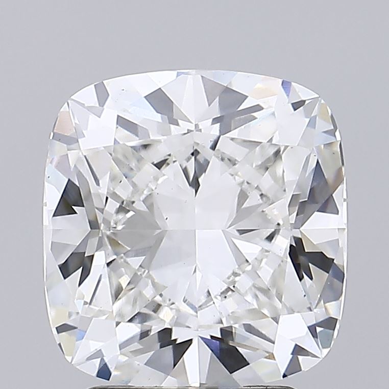 3.07 Carat Cushion Lab Diamond with  Cut Diamond in 14KT  view 1
