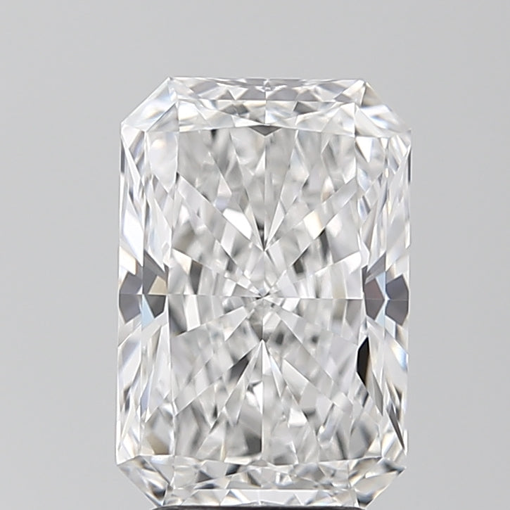3.35 Carat Radiant Lab Diamond with  Cut Diamond in 14KT  view 1
