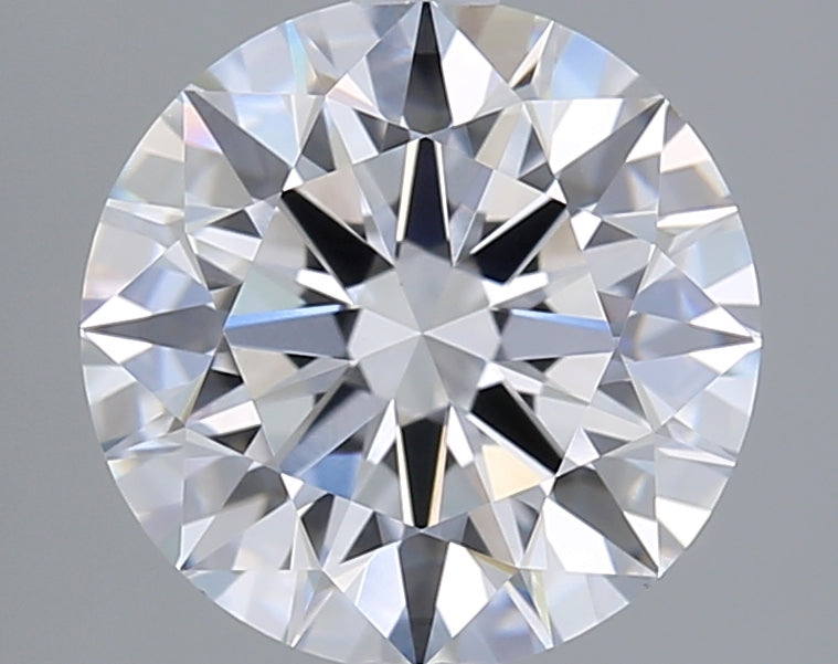 2.06 Carat Round Lab Diamond with  Cut Diamond in 14KT  view 1
