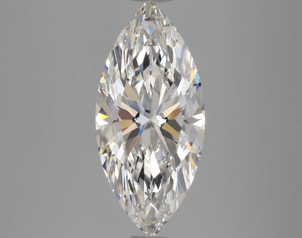 2.66 Carat Marquise Lab Diamond with  Cut Diamond in 14KT  view 1
