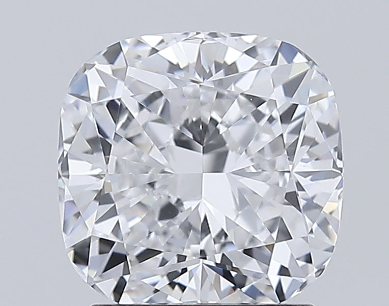 2.06 Carat Cushion Lab Diamond with  Cut Diamond in 14KT  view 1
