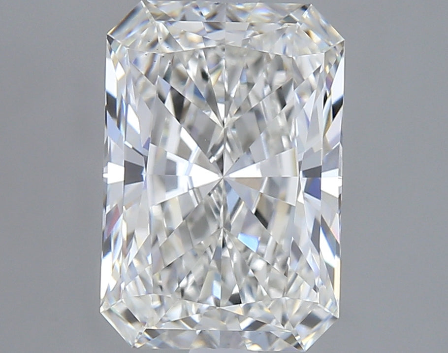 2.81 Carat Radiant Lab Diamond with  Cut Diamond in 14KT  view 1
