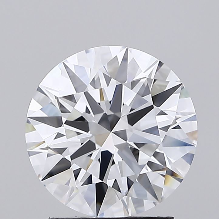 2.06 Carat Round Lab Diamond with  Cut Diamond in 14KT  view 1
