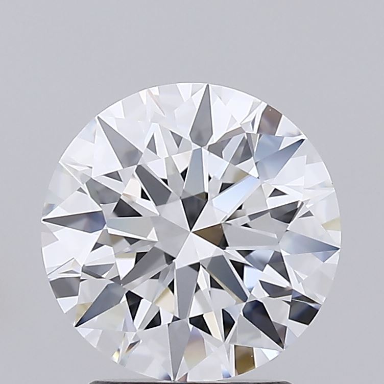 2.0 Carat Round Lab Diamond with  Cut Diamond in 14KT  view 1
