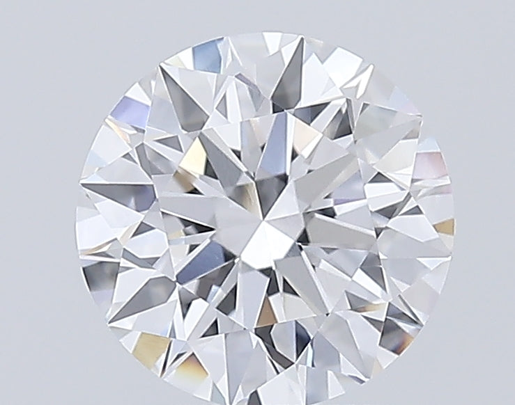 2.23 Carat Round Lab Diamond with  Cut Diamond in 14KT  view 1
