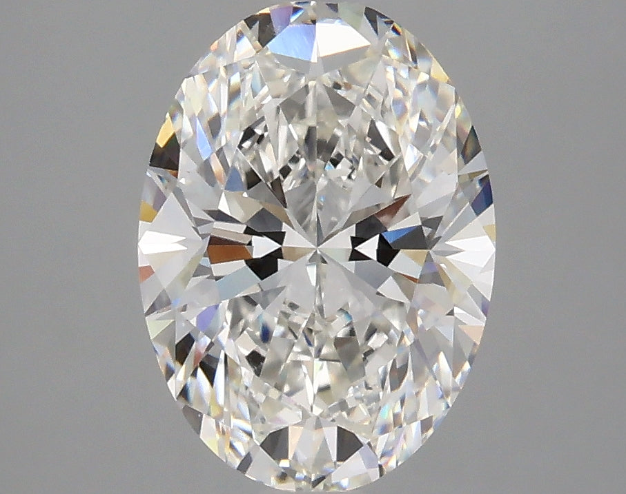 2.5 Carat Oval Lab Diamond with  Cut Diamond in 14KT  view 1
