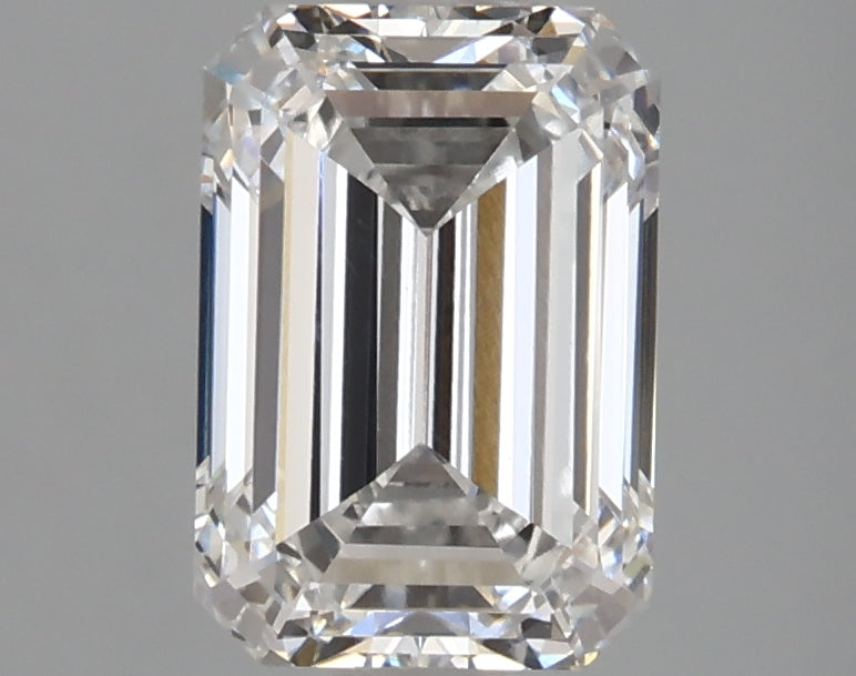2.26 Carat Emerald Lab Diamond with  Cut Diamond in 14KT  view 1
