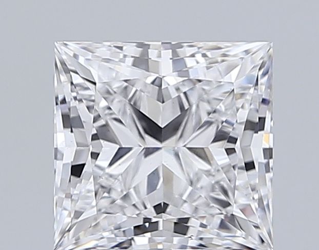2.22 Carat Princess Lab Diamond with  Cut Diamond in 14KT  view 1
