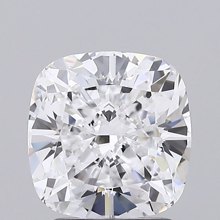 2.05 Carat Cushion Lab Diamond with  Cut Diamond in 14KT  view 1
