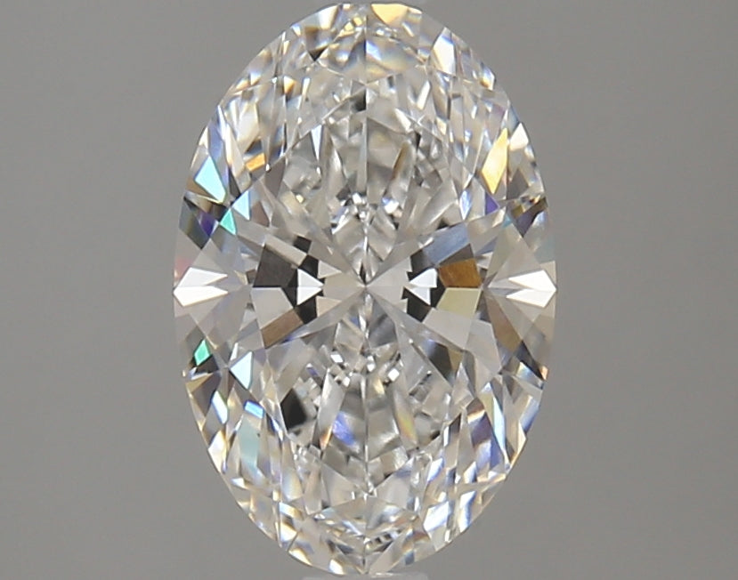 2.12 Carat Oval Lab Diamond with  Cut Diamond in 14KT  view 1
