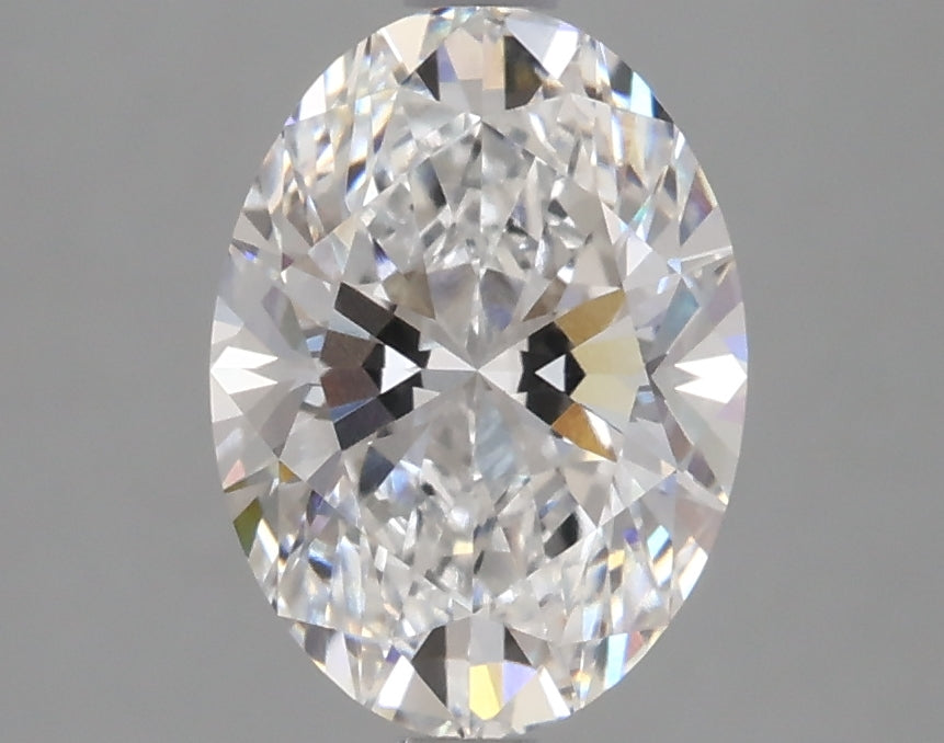 2.15 Carat Oval Lab Diamond with  Cut Diamond in 14KT  view 1
