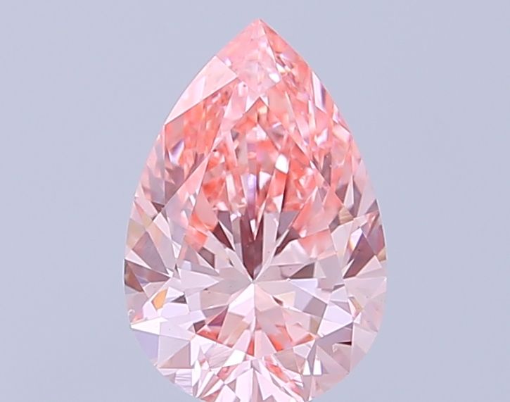 1.57 Carat Pear Lab Diamond with  Cut Diamond in 14KT  view 1
