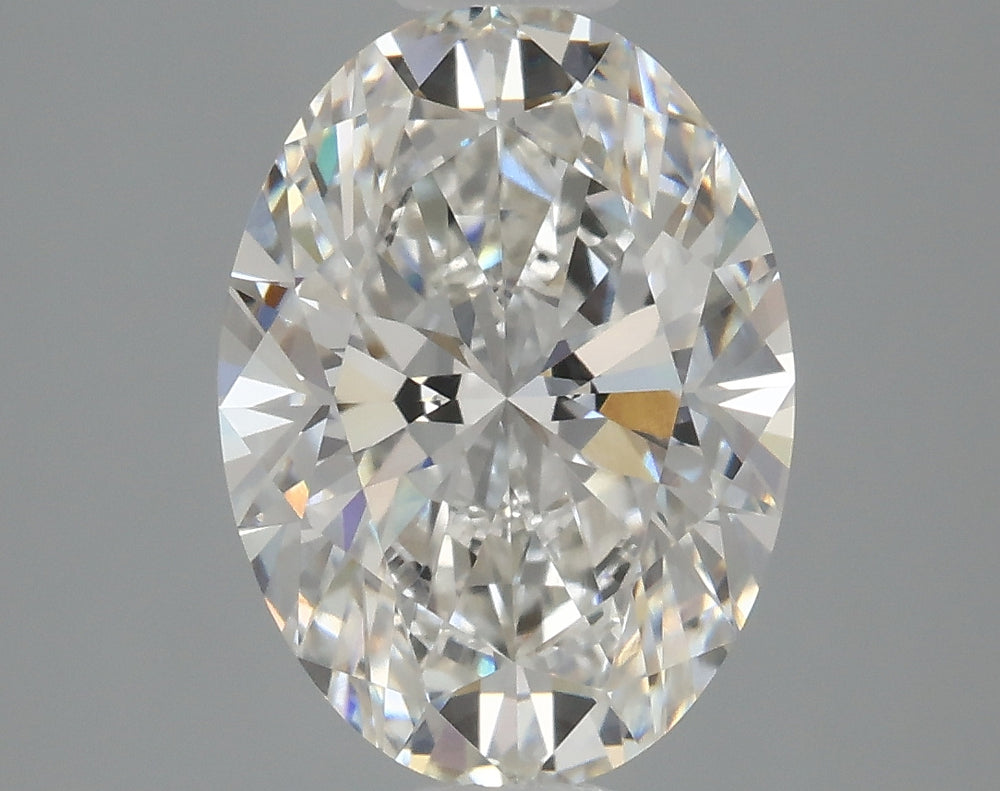 2.15 Carat Oval Lab Diamond with  Cut Diamond in 14KT  view 1

