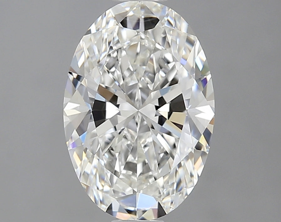 1.62 Carat Oval Lab Diamond with  Cut Diamond in 14KT  view 1
