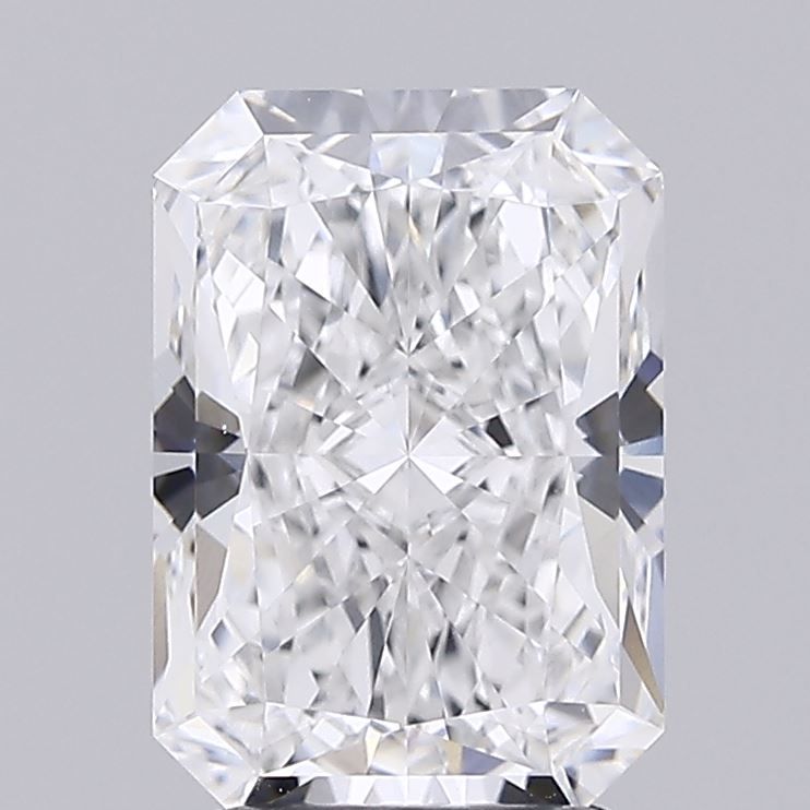 2.83 Carat Radiant Lab Diamond with  Cut Diamond in 14KT  view 1
