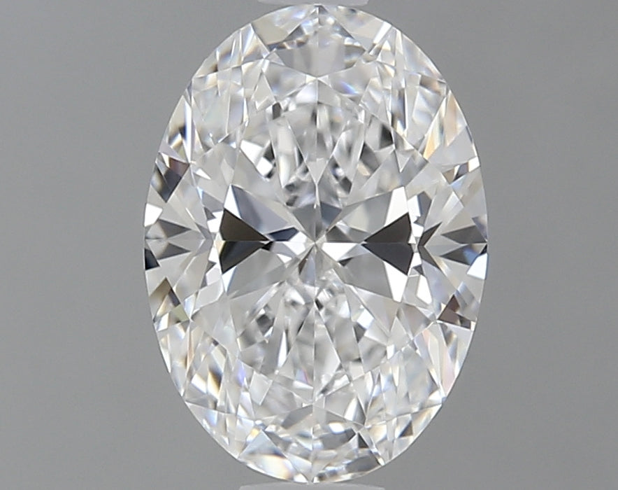 0.97 Carat Oval Lab Diamond with  Cut Diamond in 14KT  view 1
