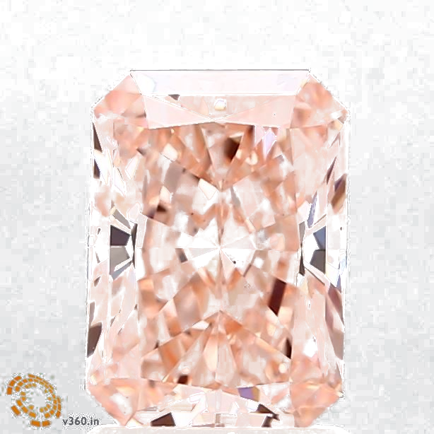 1.5 Carat Radiant Lab Diamond with  Cut Diamond in 14KT  view 1
