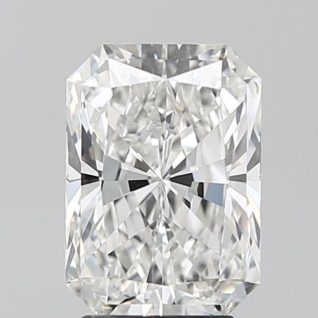 3.03 Carat Radiant Lab Diamond with  Cut Diamond in 14KT  view 1
