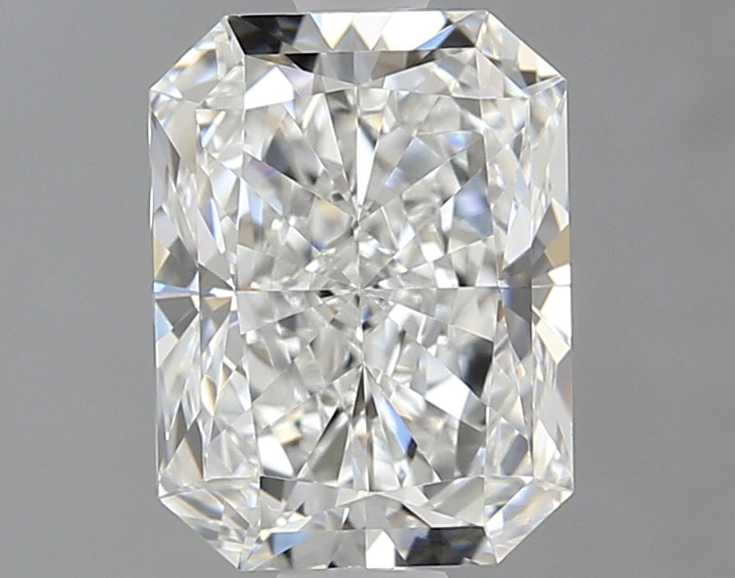 1.55 Carat Radiant Lab Diamond with  Cut Diamond in 14KT  view 1
