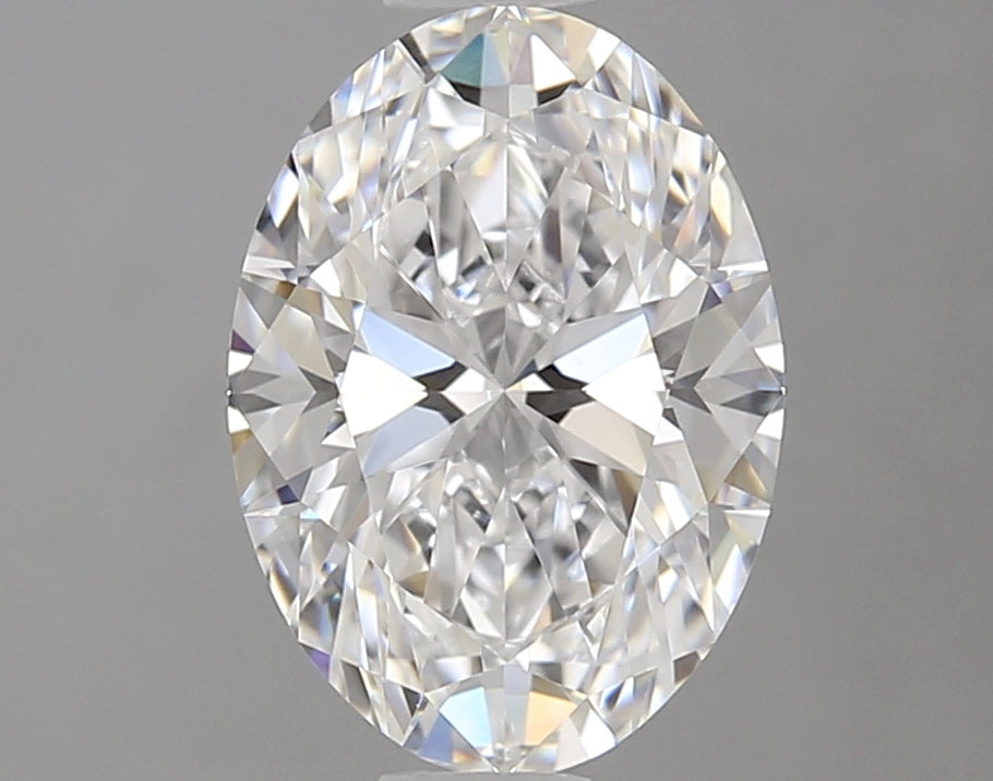 1.63 Carat Oval Lab Diamond with  Cut Diamond in 14KT  view 1
