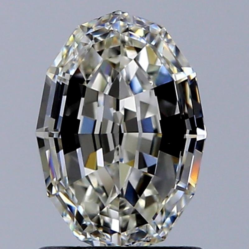 1.24 Carat Oval Natural Diamond with  Cut Diamond in 14KT  view 1
