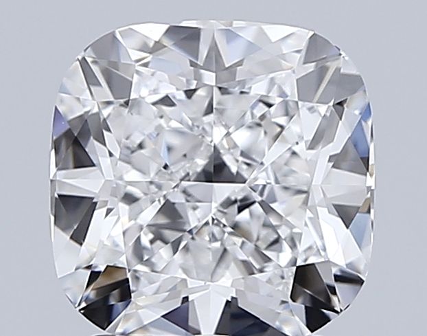 2.2 Carat Cushion Lab Diamond with  Cut Diamond in 14KT  view 1
